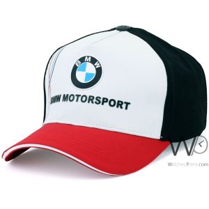 Baseball cap bmw motor sport white black red cotton hat