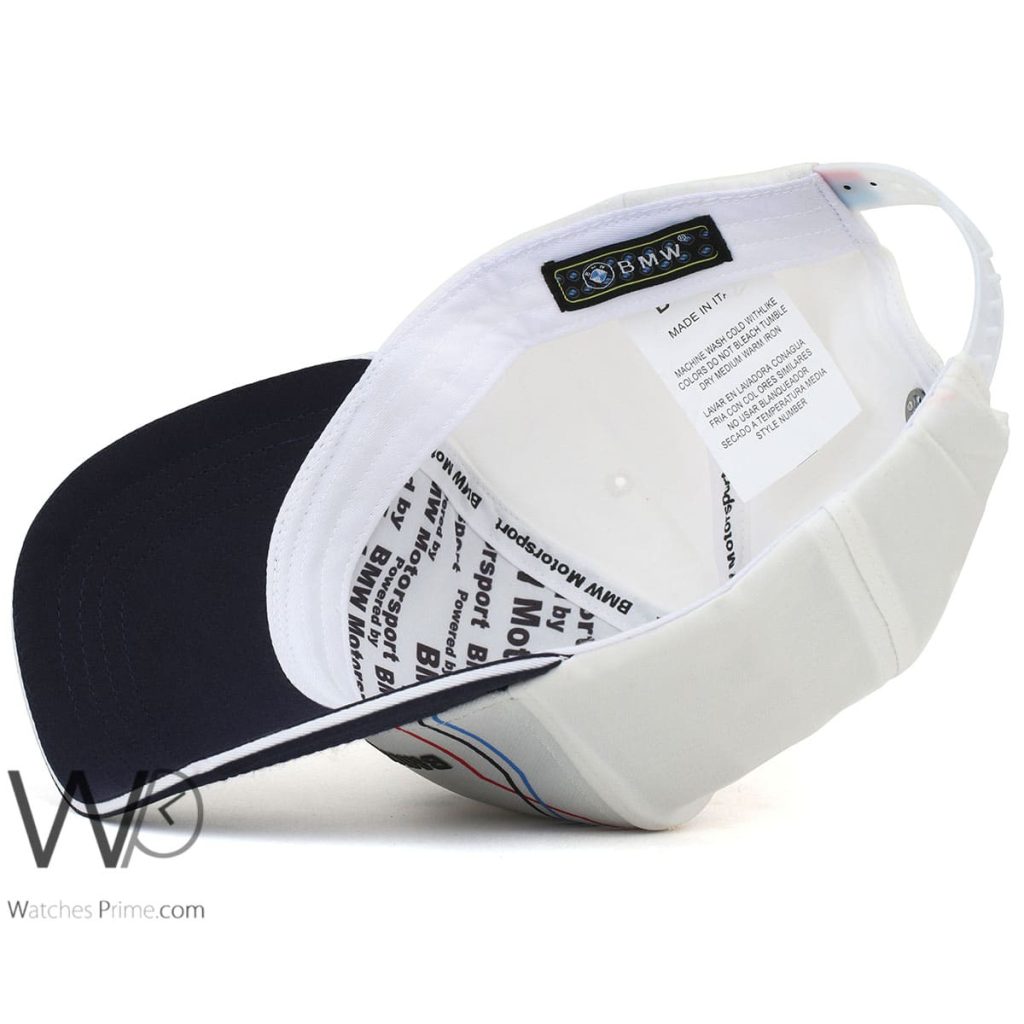 BMW Motor Sport White Blue Baseball Cotton Cap | Watches Prime