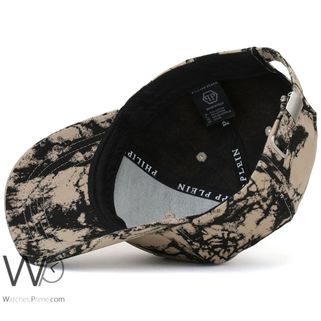 Philipp Plein PP Camouflaged Trucker Leather Cap | Watches Prime