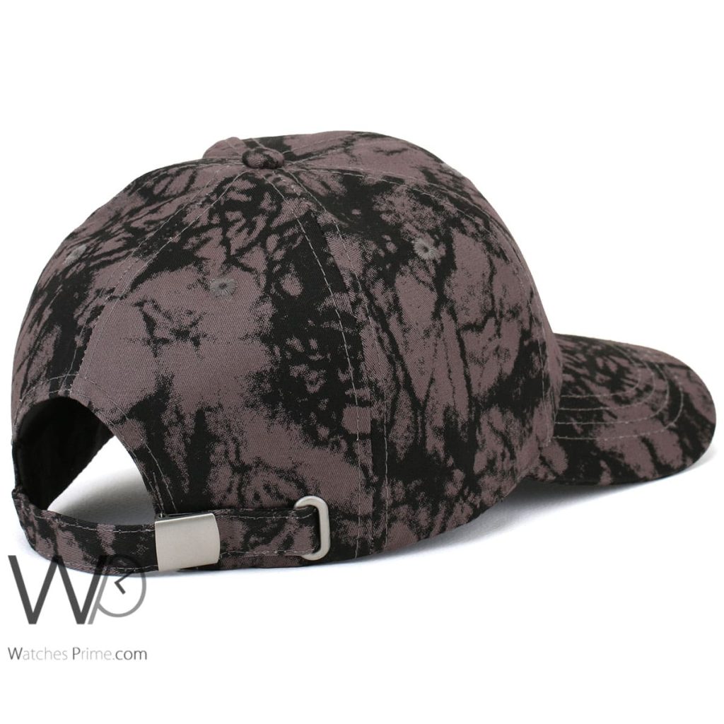 Philipp Plein PP Camouflaged Gray Baseball Cotton Cap | Watches Prime