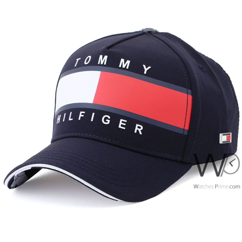 Tommy Hilfiger TH Navy Blue Baseball Cap | Watches Prime