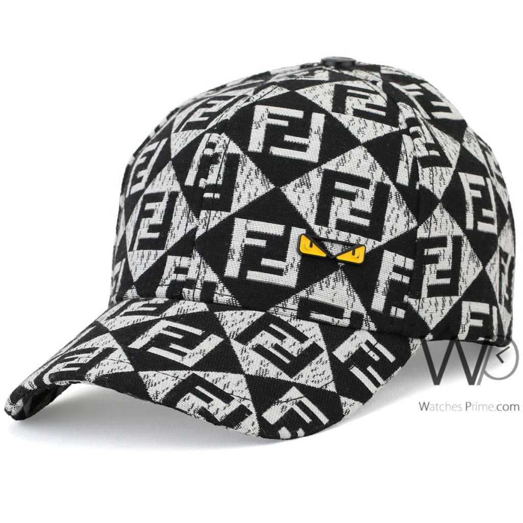 Fendi Roma FF Black White baseball Cap | Watches Prime