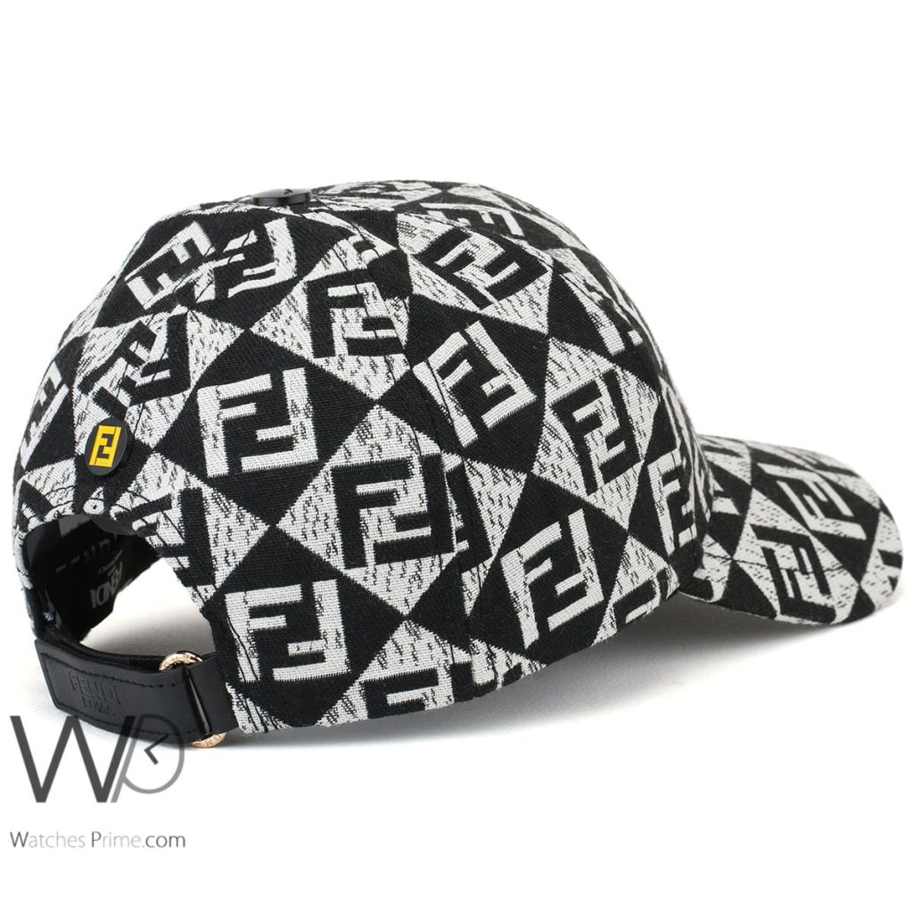 Fendi Roma FF Black White baseball Cap | Watches Prime