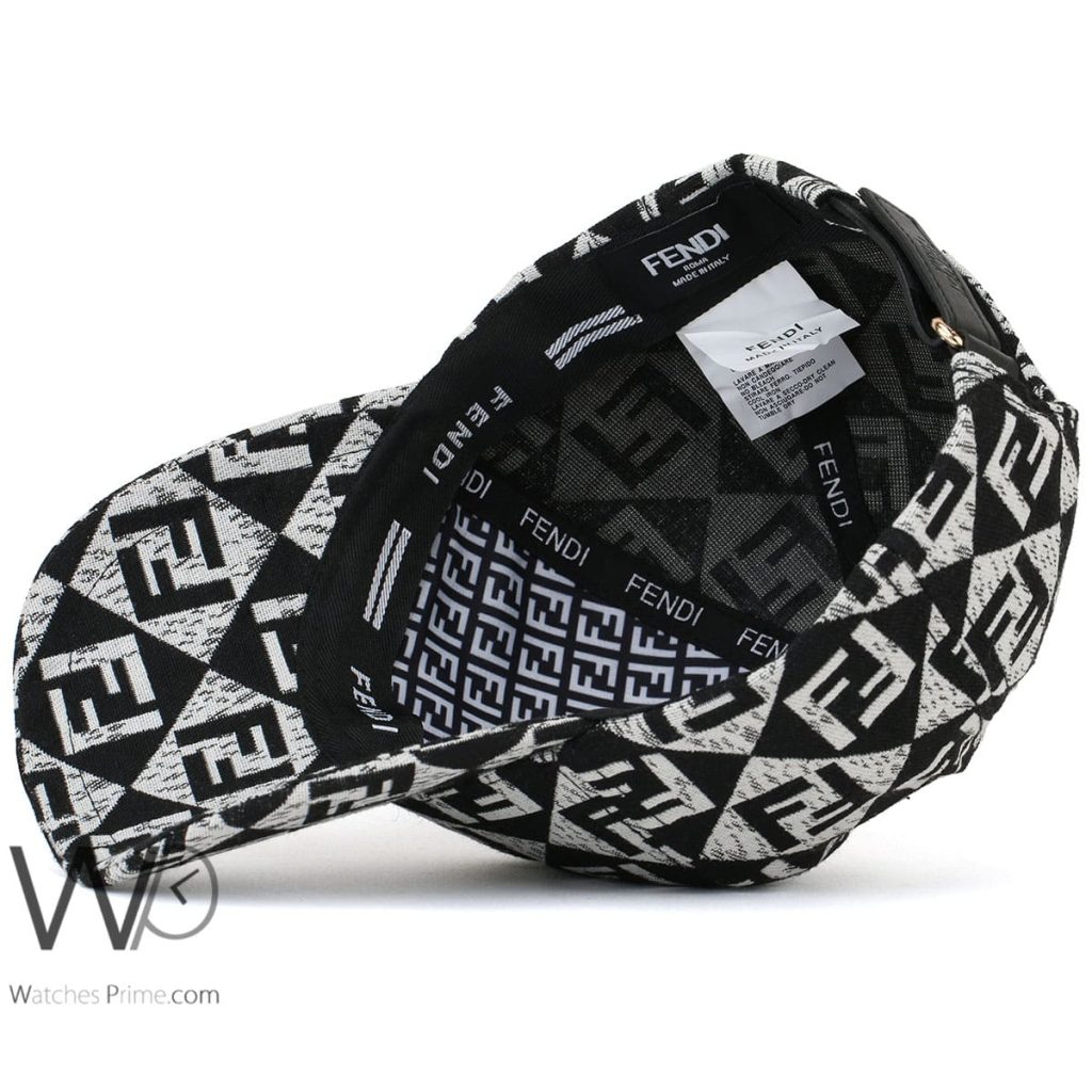 Fendi Roma FF Black White baseball Cap | Watches Prime