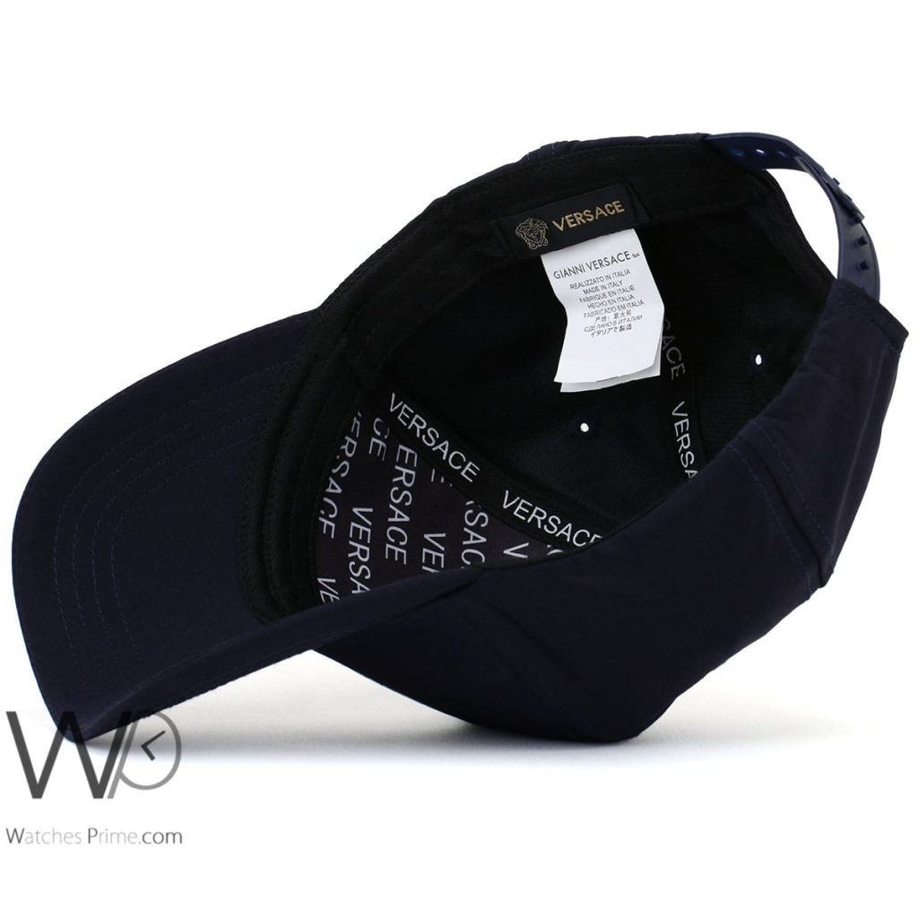 Vercase gianni Navy Blue Cotton baseball Cap | Watches Prime