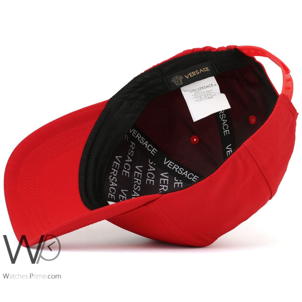 Vercase gianni Red Cotton baseball Cap | Watches Prime