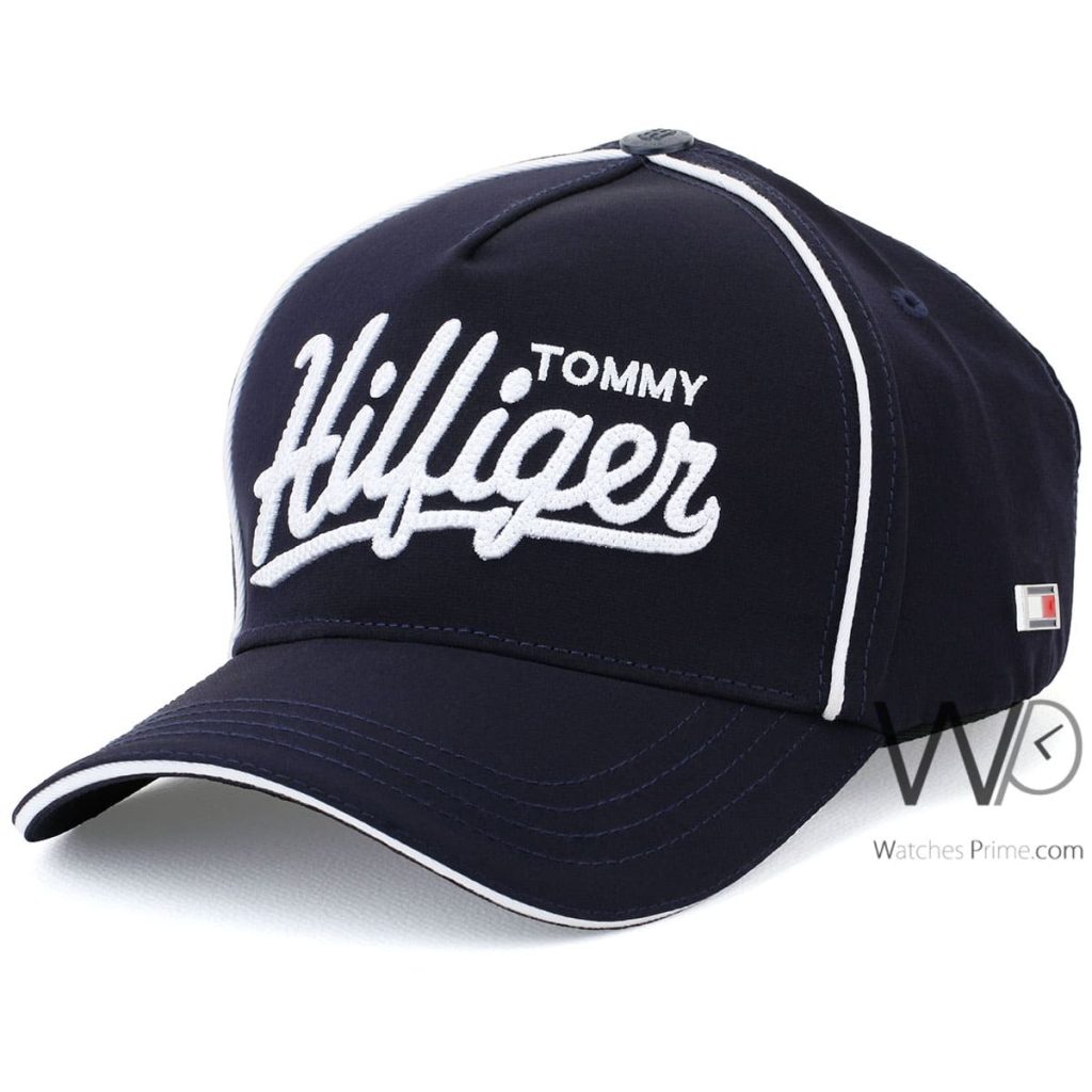 Tommy Hilfiger TH Navy Blue Baseball Cap | Watches Prime