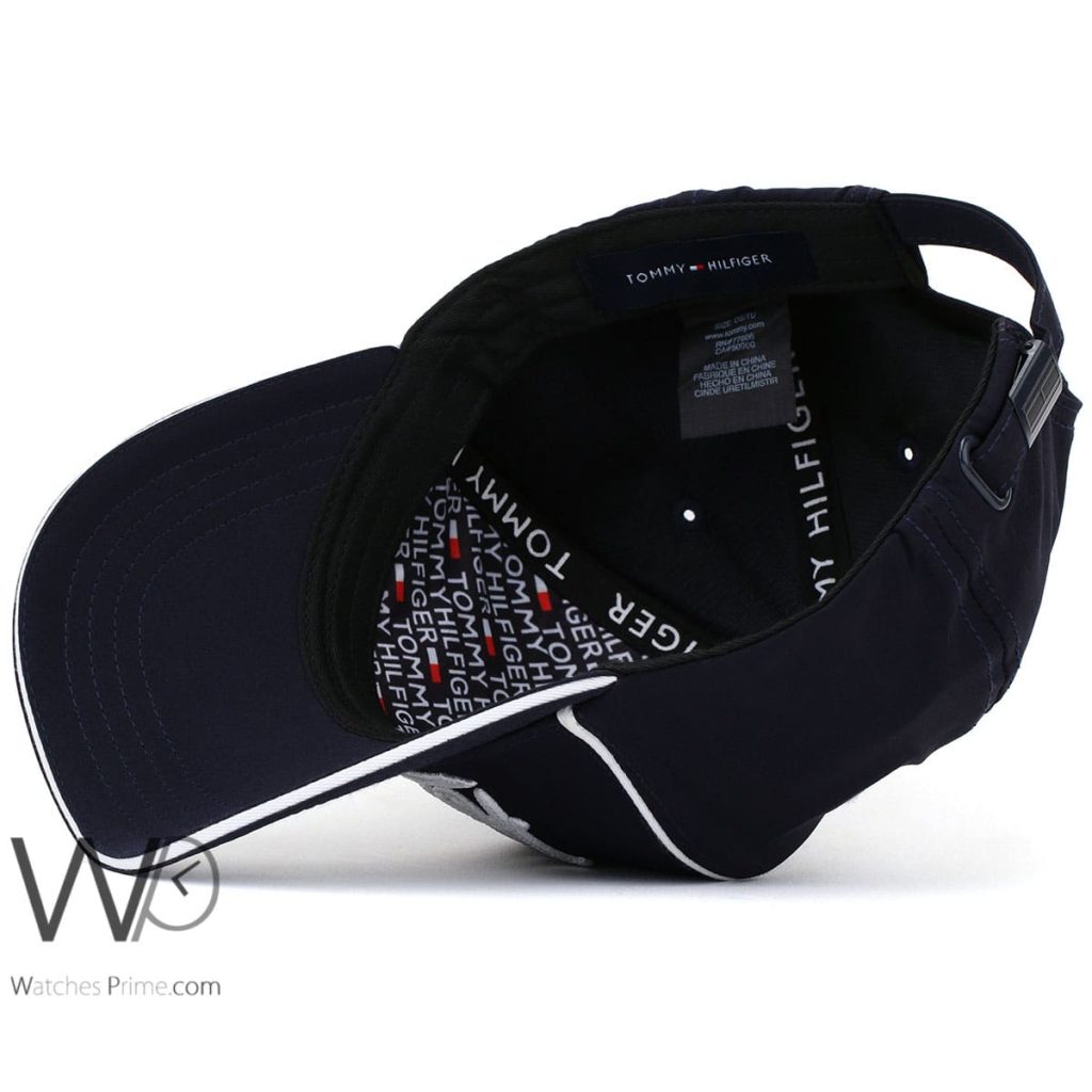 Tommy Hilfiger TH Navy Blue Baseball Cap | Watches Prime