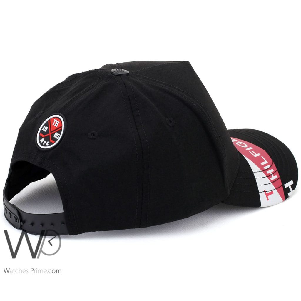 Tommy Hilfiger TH Black Baseball Cap | Watches Prime