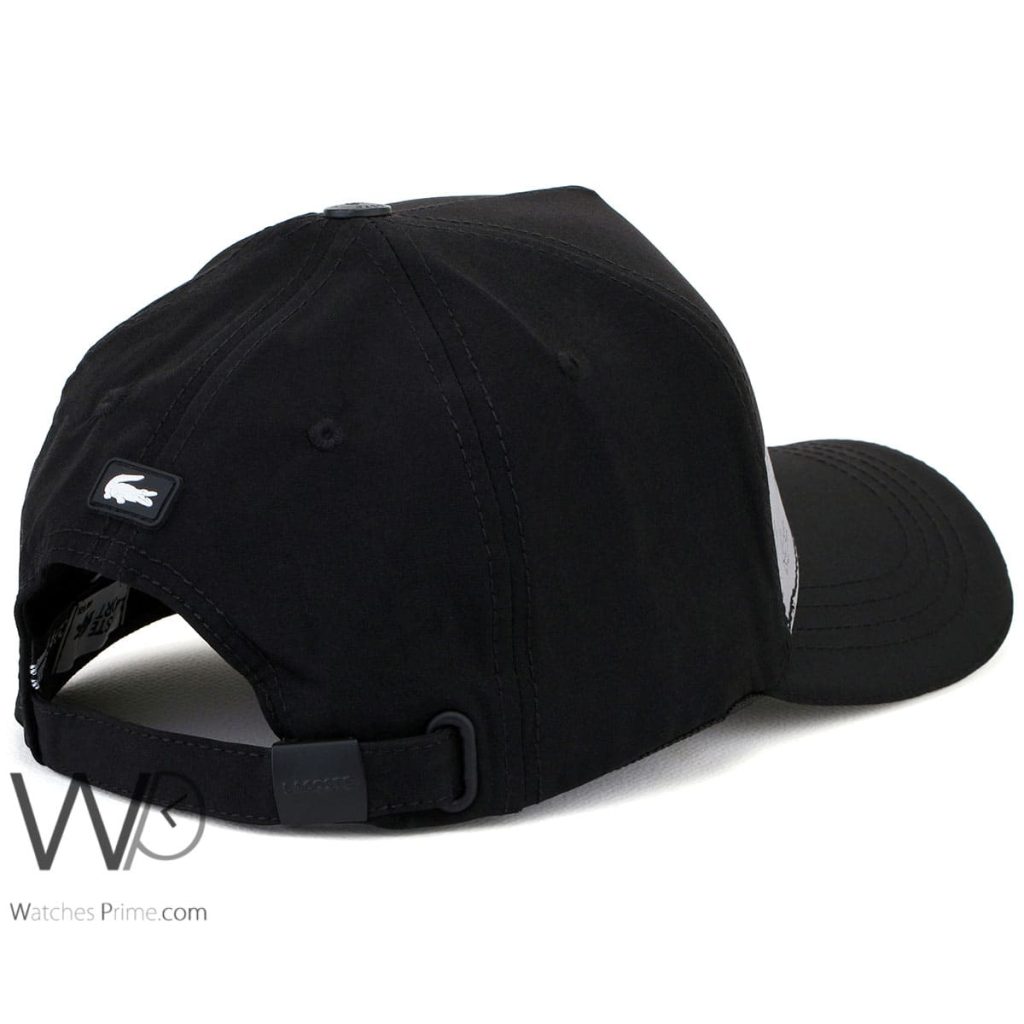 Lacoste Sport Black Cotton Baseball Cap | Watches Prime