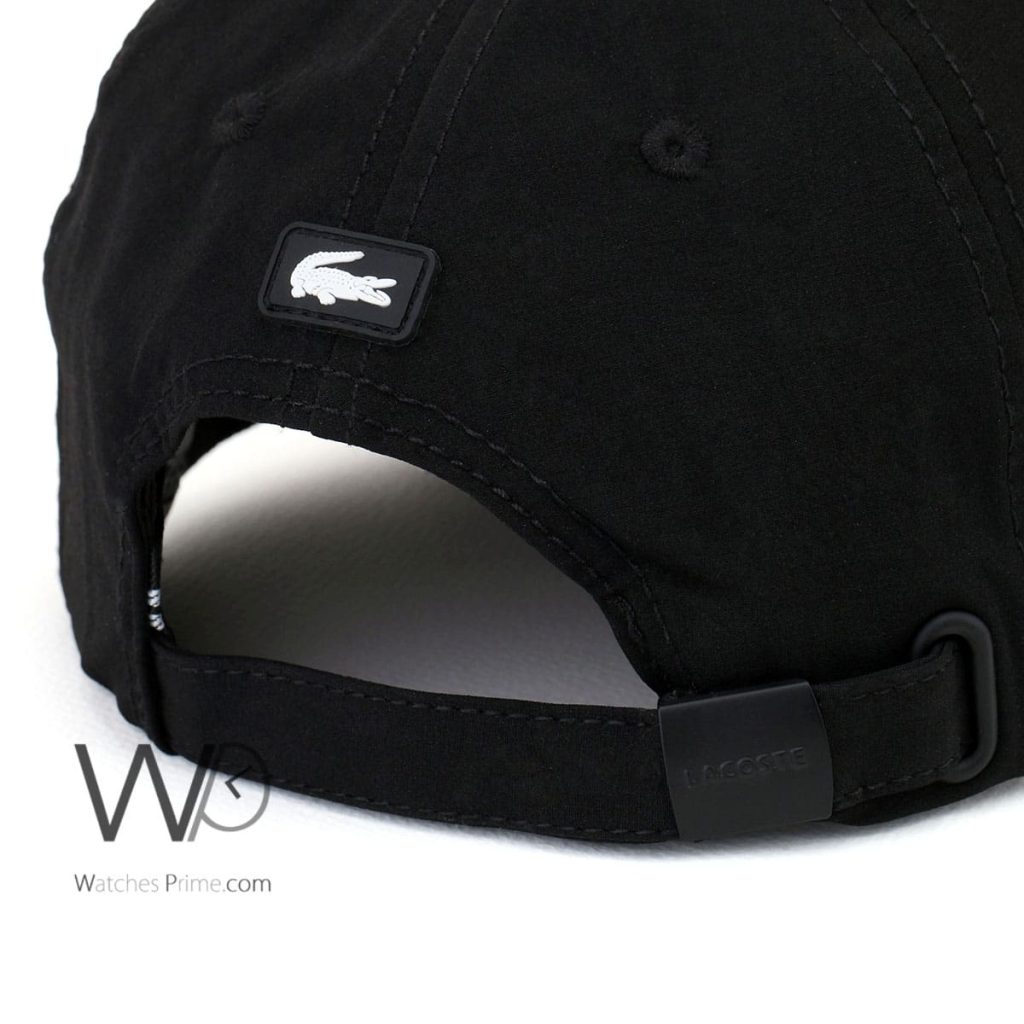 Lacoste Sport Black Cotton Baseball Cap | Watches Prime