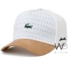 Lacoste White Beige Cotton Baseball Cap | Watches Prime