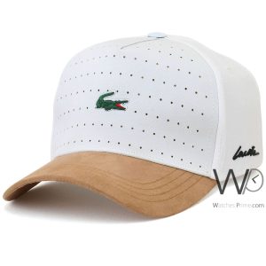 Baseball lacoste sport hat white cotton cap