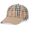 Burberry BT Beige Motif Icon Stripe Cap | Watches Prime