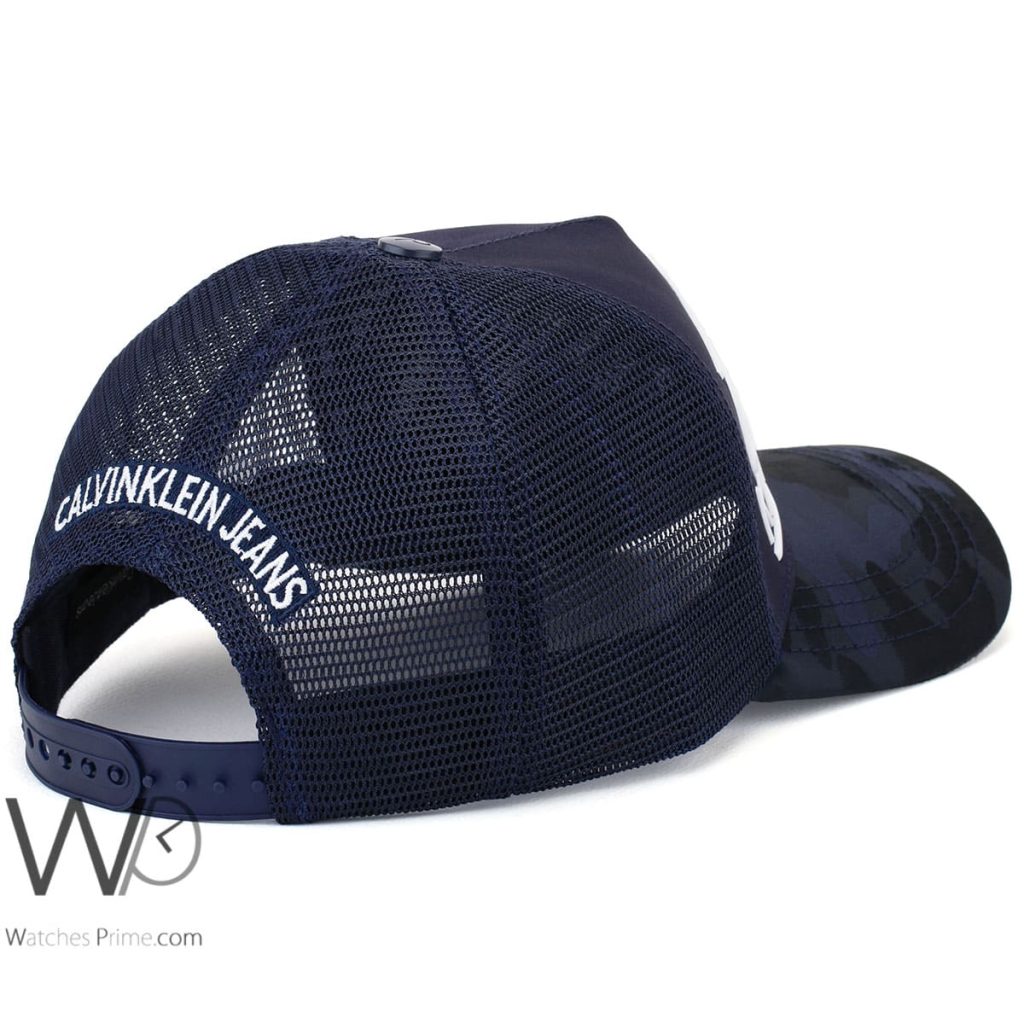 Calvin Klein Jeans CK Blue Camouflaged mesh Cap | Watches Prime