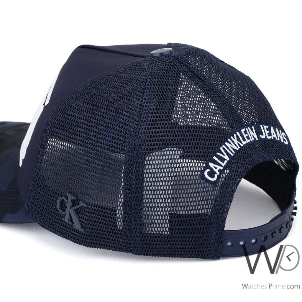 Calvin Klein Jeans CK Blue Camouflaged mesh Cap | Watches Prime
