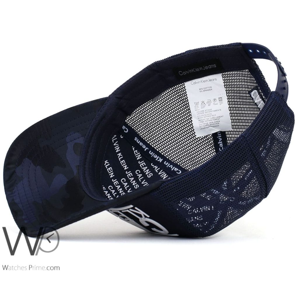 Calvin Klein Jeans CK Blue Camouflaged mesh Cap | Watches Prime