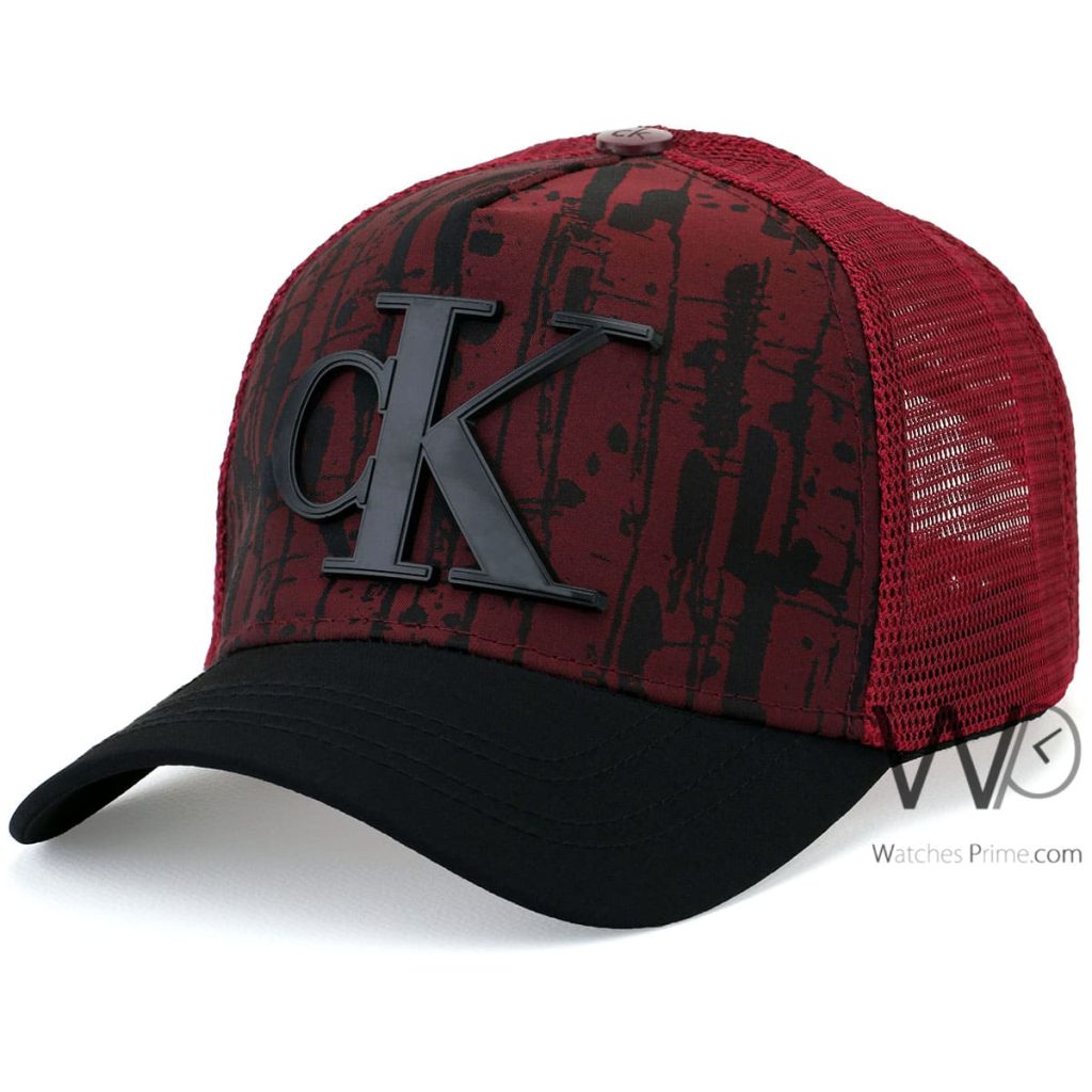 Calvin Klein Jeans CK Red mesh snapback Cap | Watches Prime