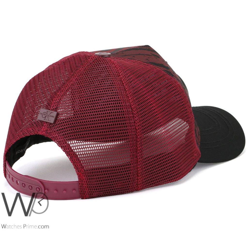 Calvin Klein Jeans CK Red mesh snapback Cap | Watches Prime