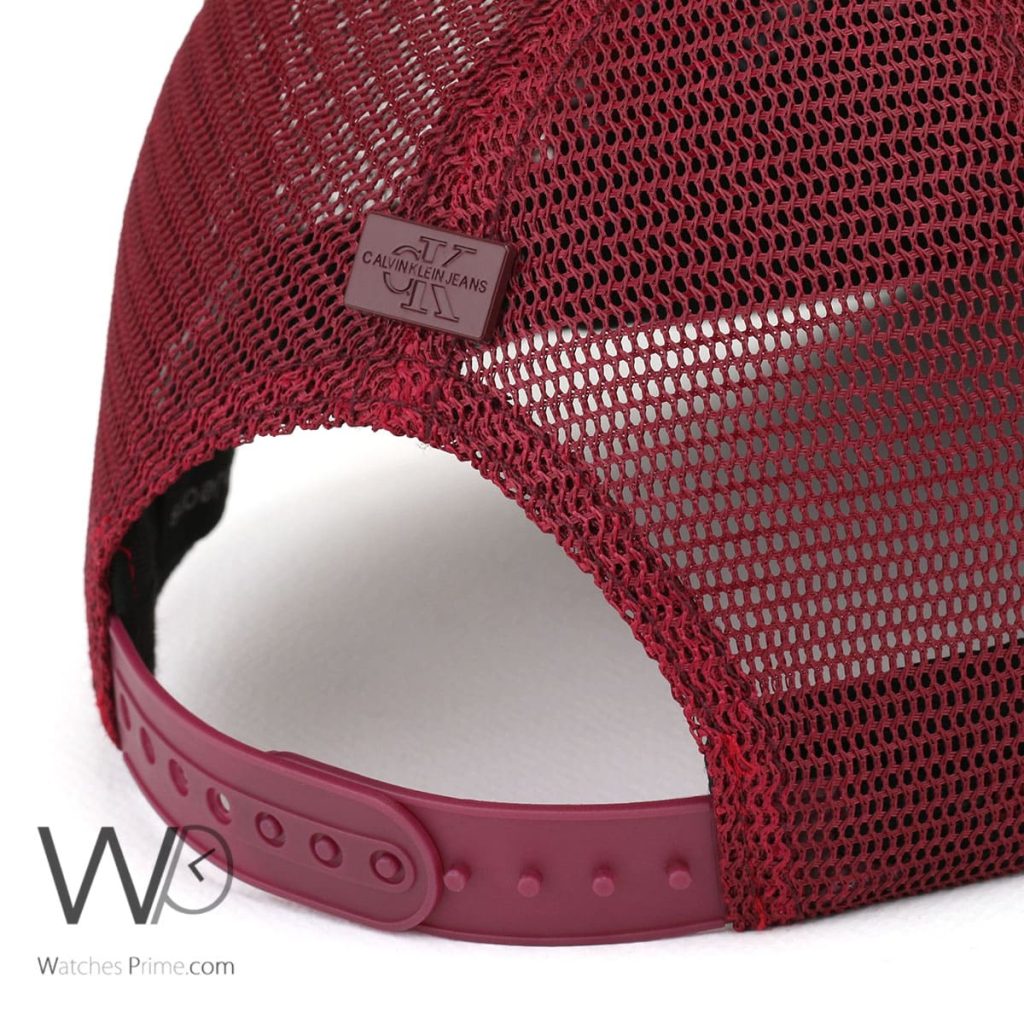Calvin Klein Jeans CK Red mesh snapback Cap | Watches Prime