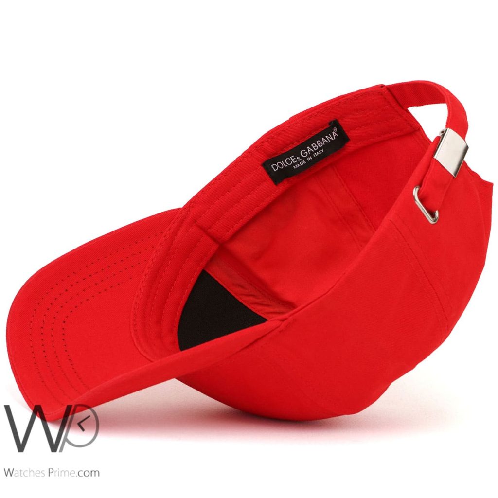 Dolce Gabbana DG Red Baseball Cap | Watches Prime