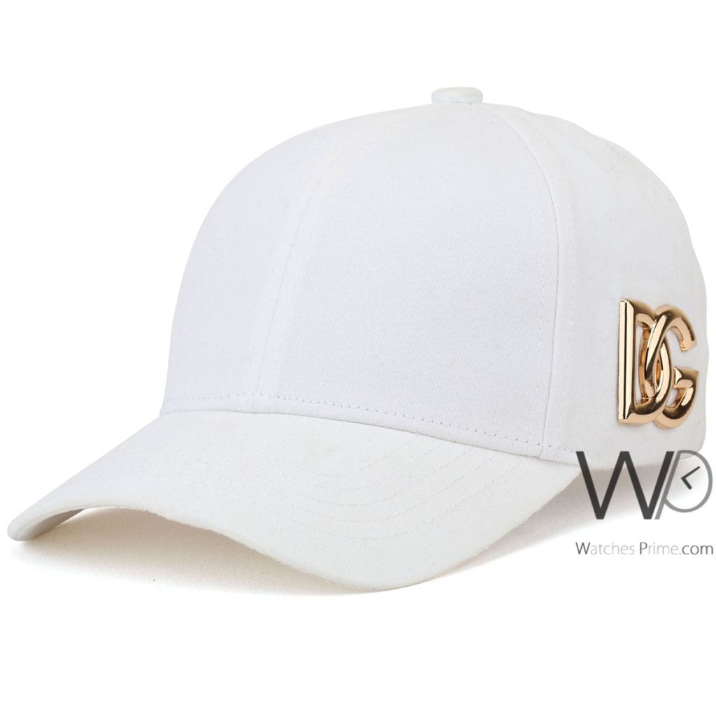 Dolce Gabbana DG White Baseball Cap | Watches Prime