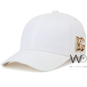 Dolce gabbana dg baseball cap white cotton hat