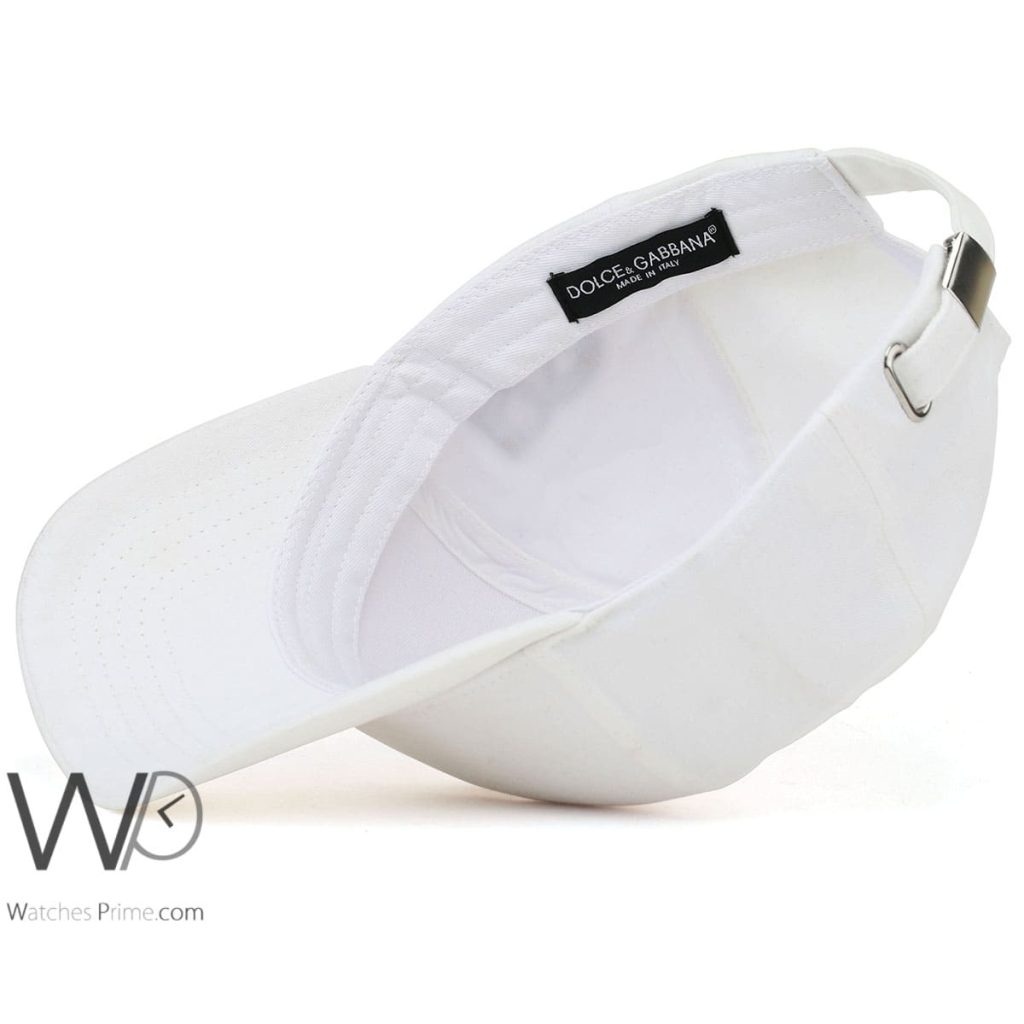 Dolce Gabbana DG White Baseball Cap | Watches Prime