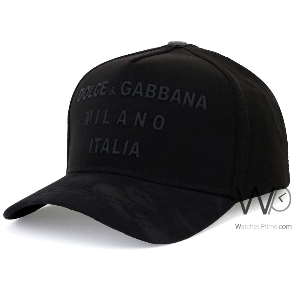 Dolce Gabbana DG Black Baseball Cap | Watches Prime