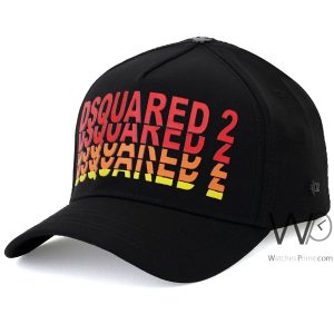 Dsquared2 baseball cap black cotton hat