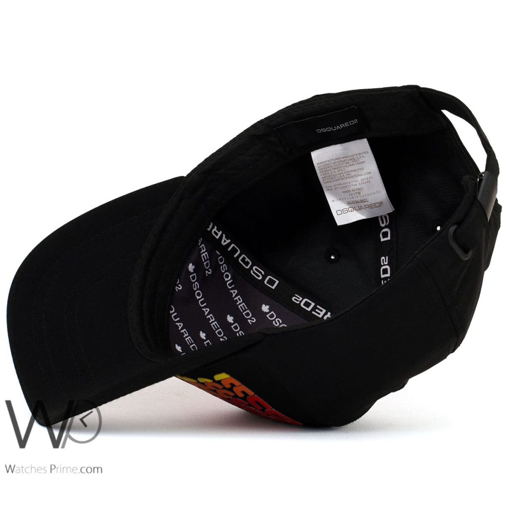 Dsquared2 Black Baseball Cap | Watches Prime