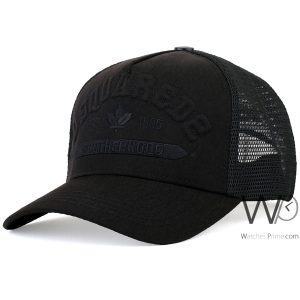 Dsquared2 trucker cap black mesh snapback hat