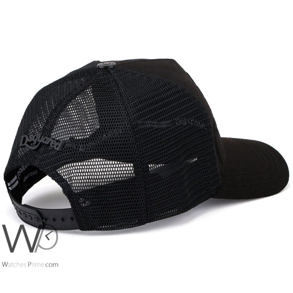 Dsquared2 Black Mesh Cap for Men | Watches Prime