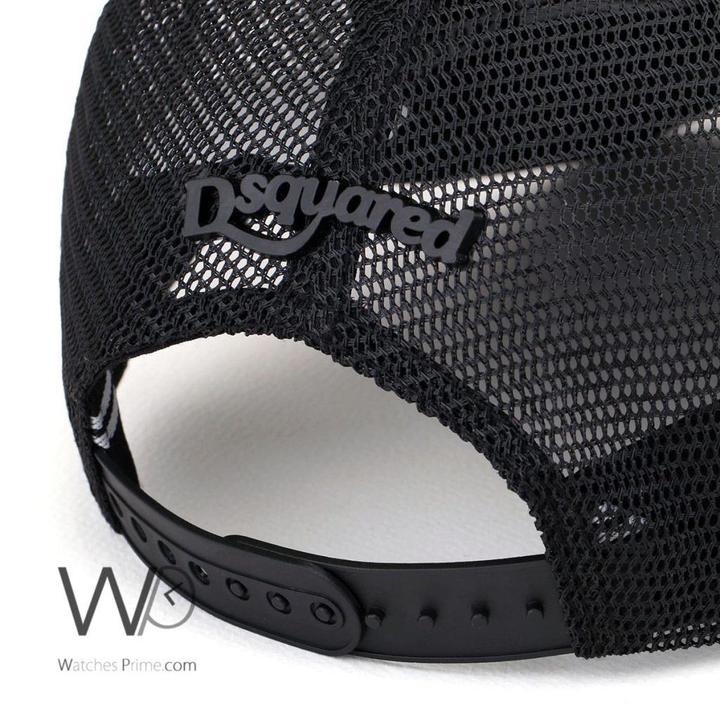 Dsquared2 Black Mesh Cap for Men | Watches Prime