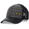 Fendi Roma Black Gray mesh snapback Cap | Watches Prime