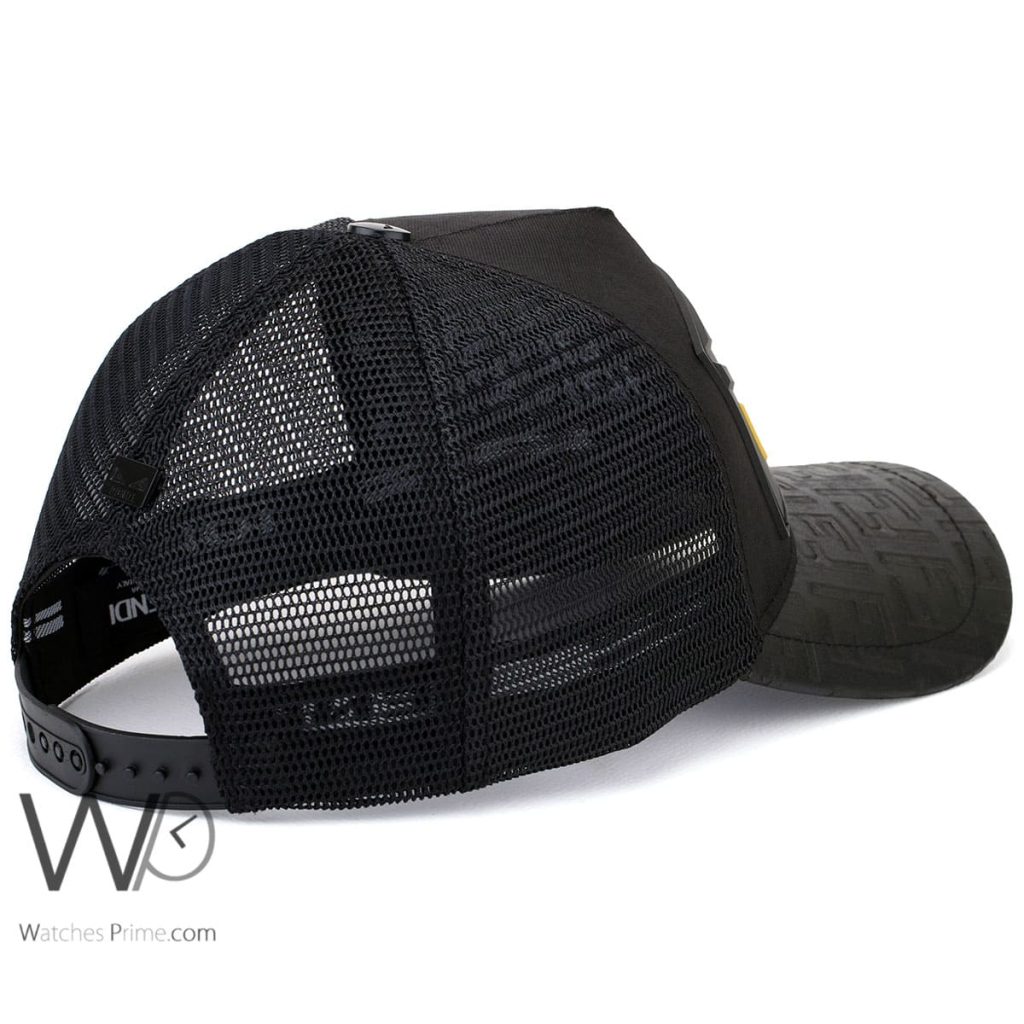 Fendi Roma Eye Black mesh snapback Cap | Watches Prime