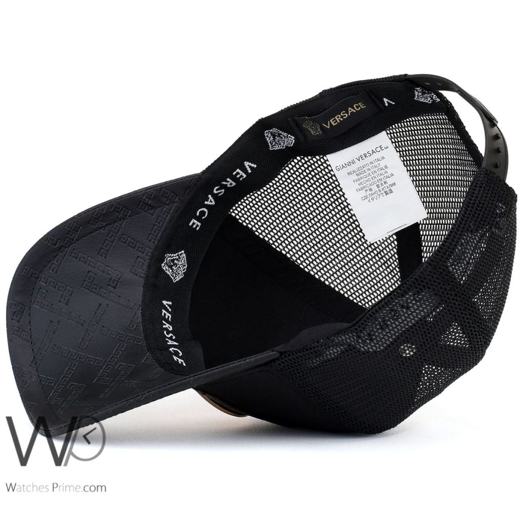 Vercase gianni leather snapback Black Cap | Watches Prime