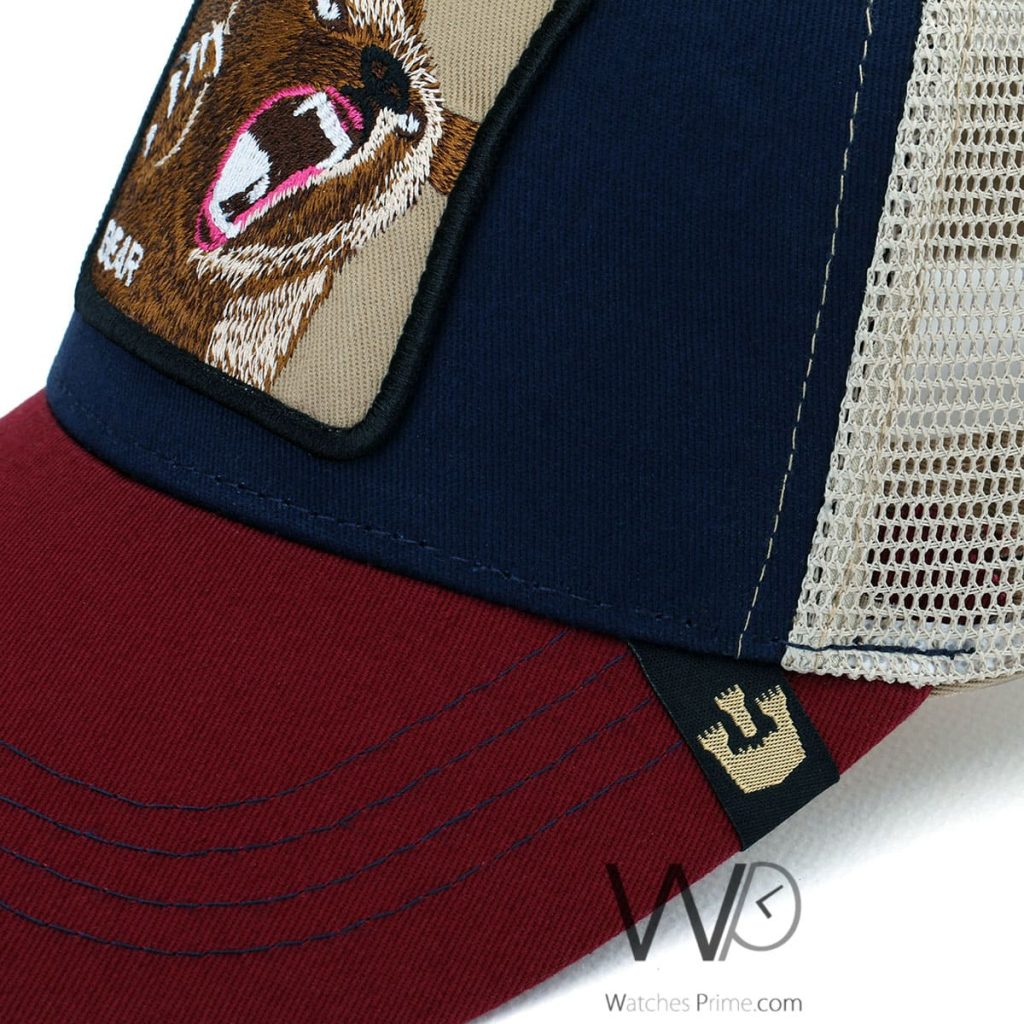 Goorin Bros Trucker Bear Blue Red Cap | Watches Prime