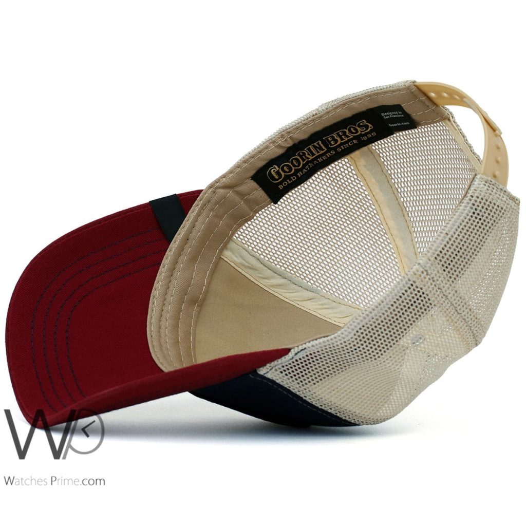 Goorin Bros Trucker Bear Blue Red Cap | Watches Prime
