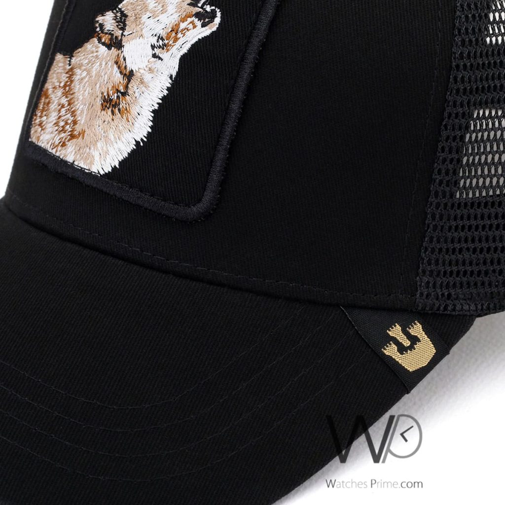 Goorin Bros Trucker Lone Wolf Black Cap | Watches Prime