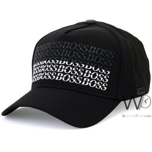 Hugo boss baseball cap black cotton hat