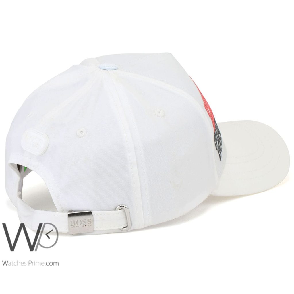 Hugo Boss White Cotton Baseball Cap | Watches Prime