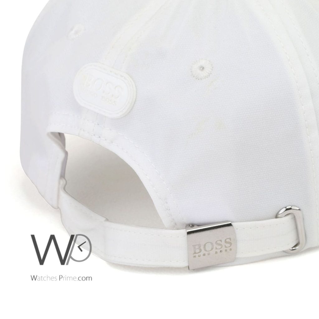 Hugo Boss White Cotton Baseball Cap | Watches Prime