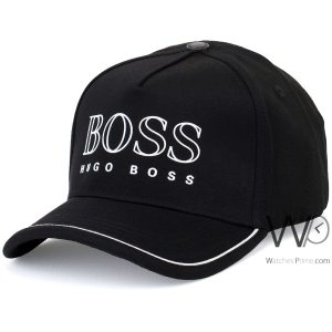 Hugo boss baseball hat black cotton cap