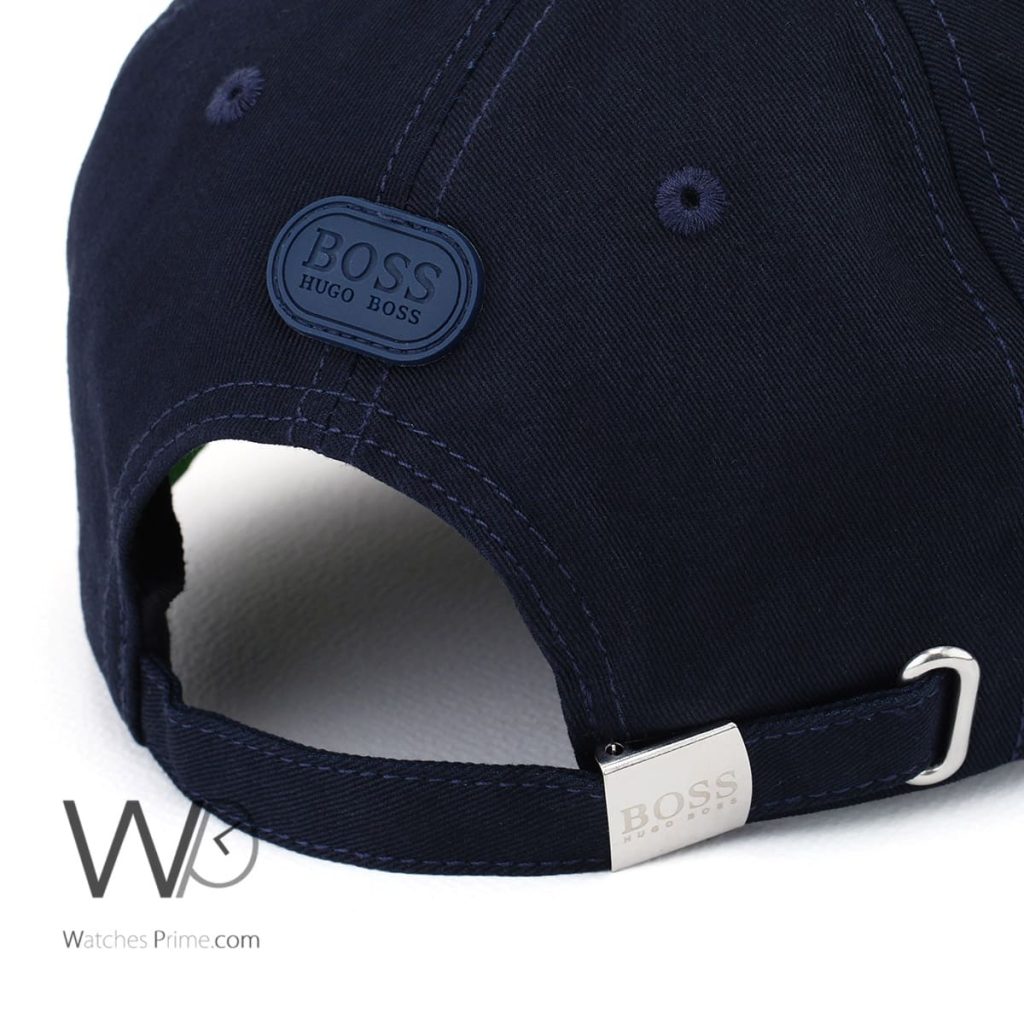 Hugo Boss Navy Blue Cotton Baseball Cap | Watches Prime