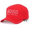 Hugo Boss Red Cotton Baseball Cap | Watches Prime