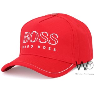 Hugo boss baseball hat red cotton cap