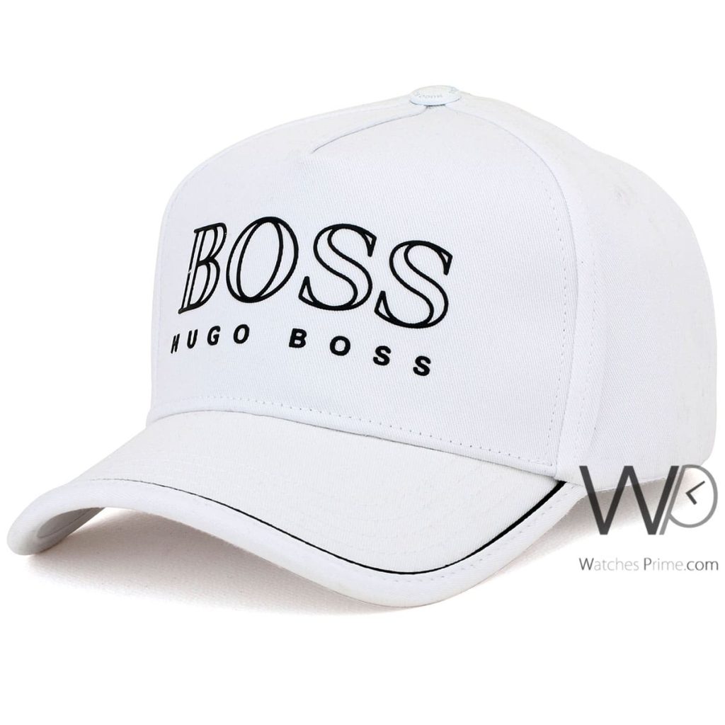 Hugo Boss Cotton Baseball Cap White | Watches Prime