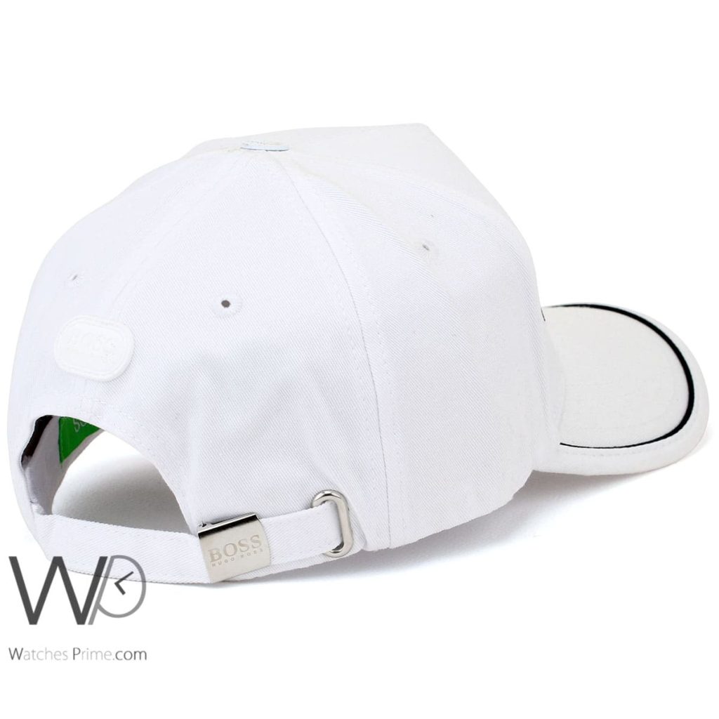 Hugo Boss Cotton Baseball Cap White | Watches Prime