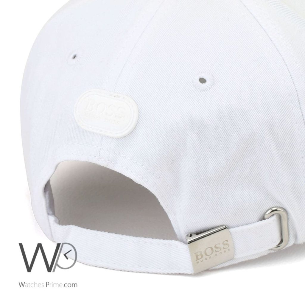 Hugo Boss Cotton Baseball Cap White | Watches Prime